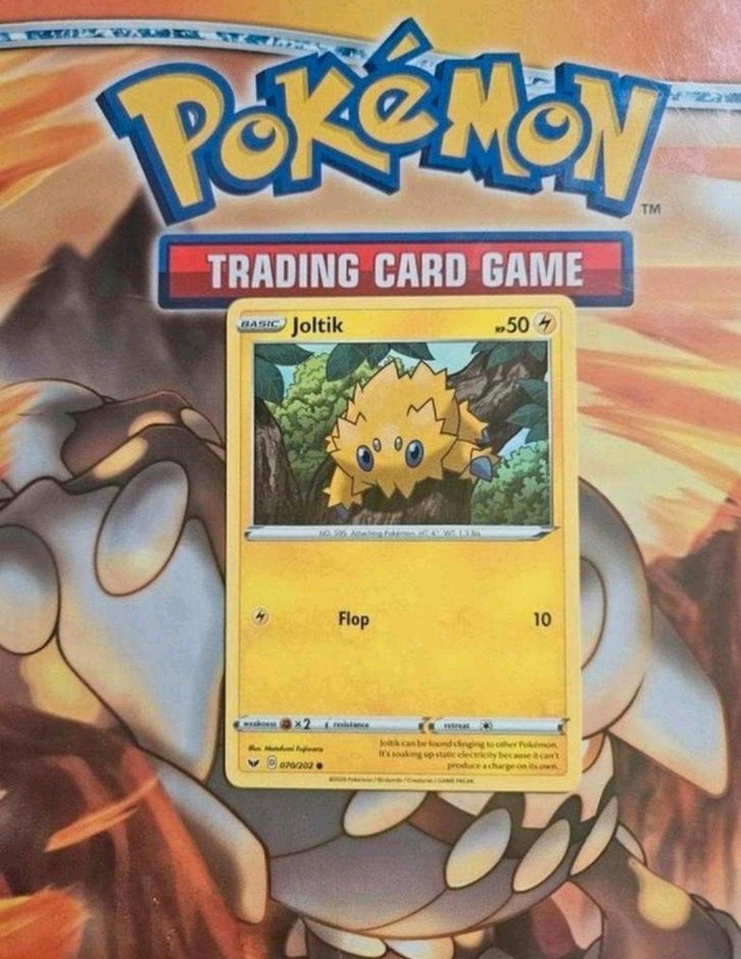 Joltik 070/202 Sword&Shield base set pokemon kaart nm, Ophalen of Verzenden, Zo goed als nieuw, Losse kaart