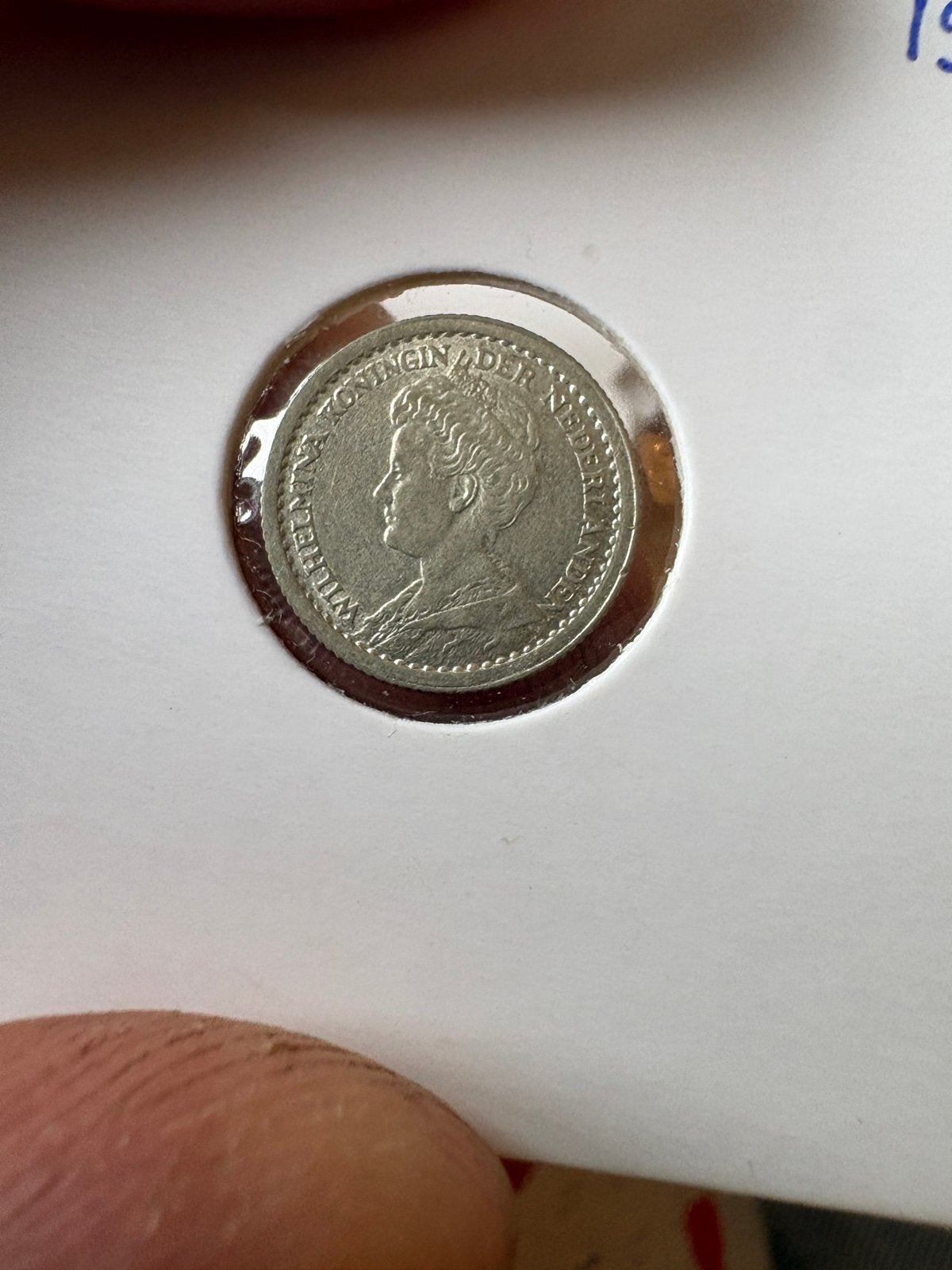 Prachtige 10 cent munt Koningin Wilhelmina 1918, Zilver, Ophalen of Verzenden, 10 cent, Koningin Wilhelmina