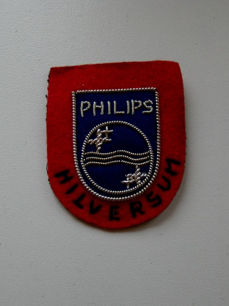 Geborduurd embleem Philips Hilversum, Verzenden, Zo goed als nieuw, Overige typen