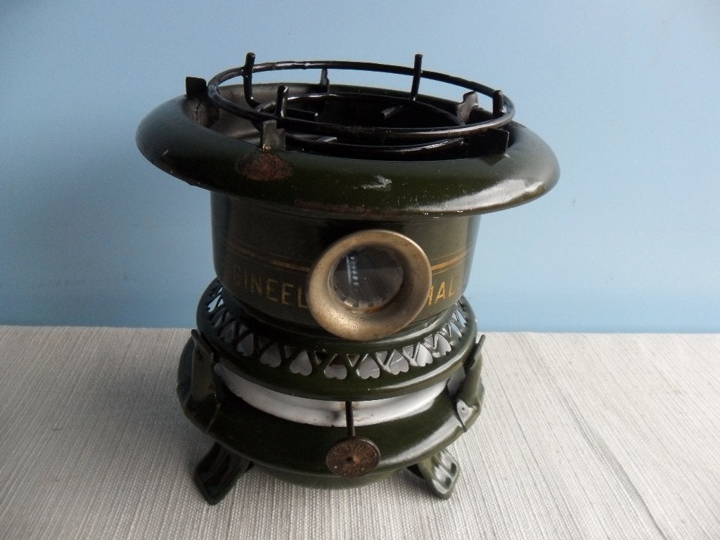Vintage Petroleum Kooktoestel / Kachel - Groen, Ophalen of Verzenden