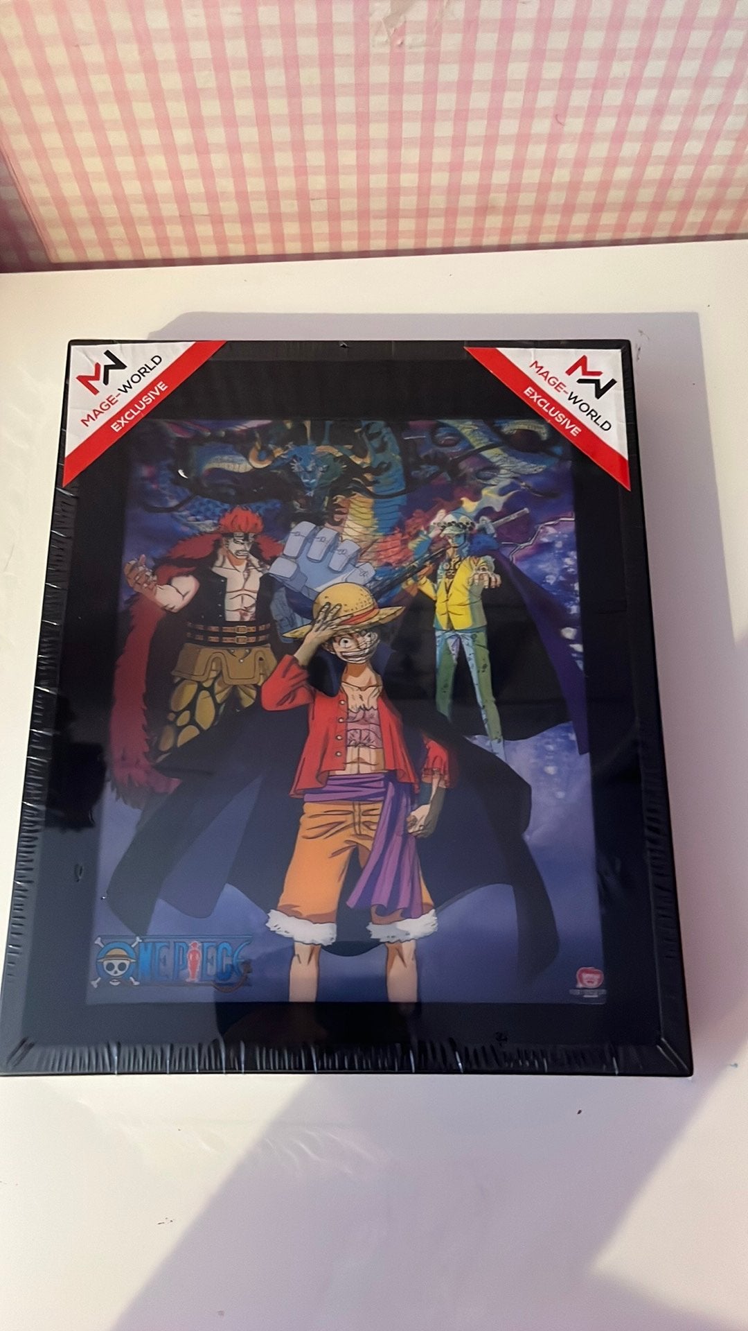 One Piece: Land of Wano 3d wanddecoratie 28x23x4 cm, Ophalen of Verzenden, Zo goed als nieuw, Deurposter of groter
