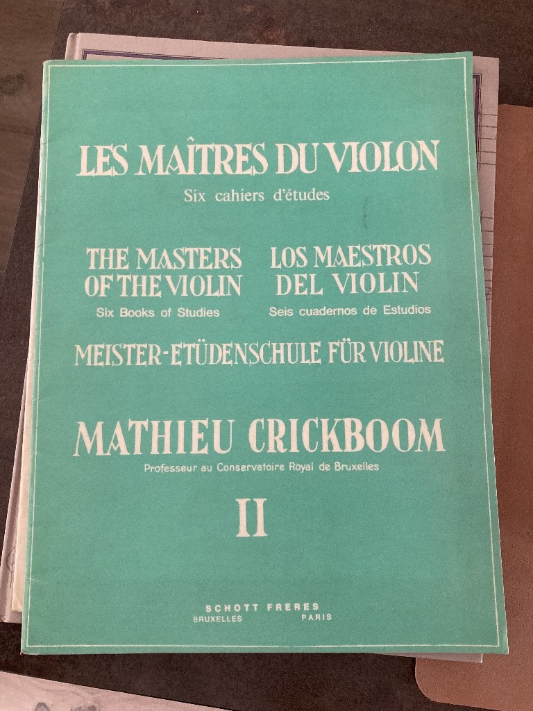Les maîtres du violon - Six books of studies - deel II, Gebruikt, Klassiek, Les of Cursus, Ophalen of Verzenden