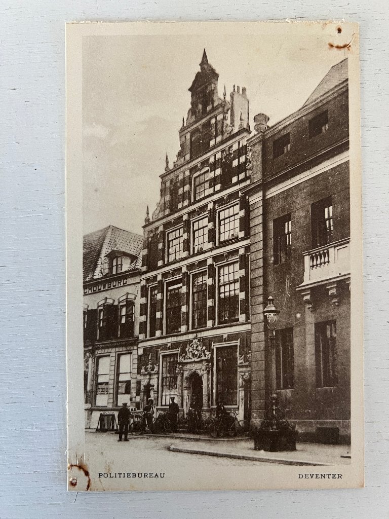 Oude Ansichtkaart - Deventer - Politiebureau, Ophalen of Verzenden, Voor 1920, Ongelopen, Overijssel