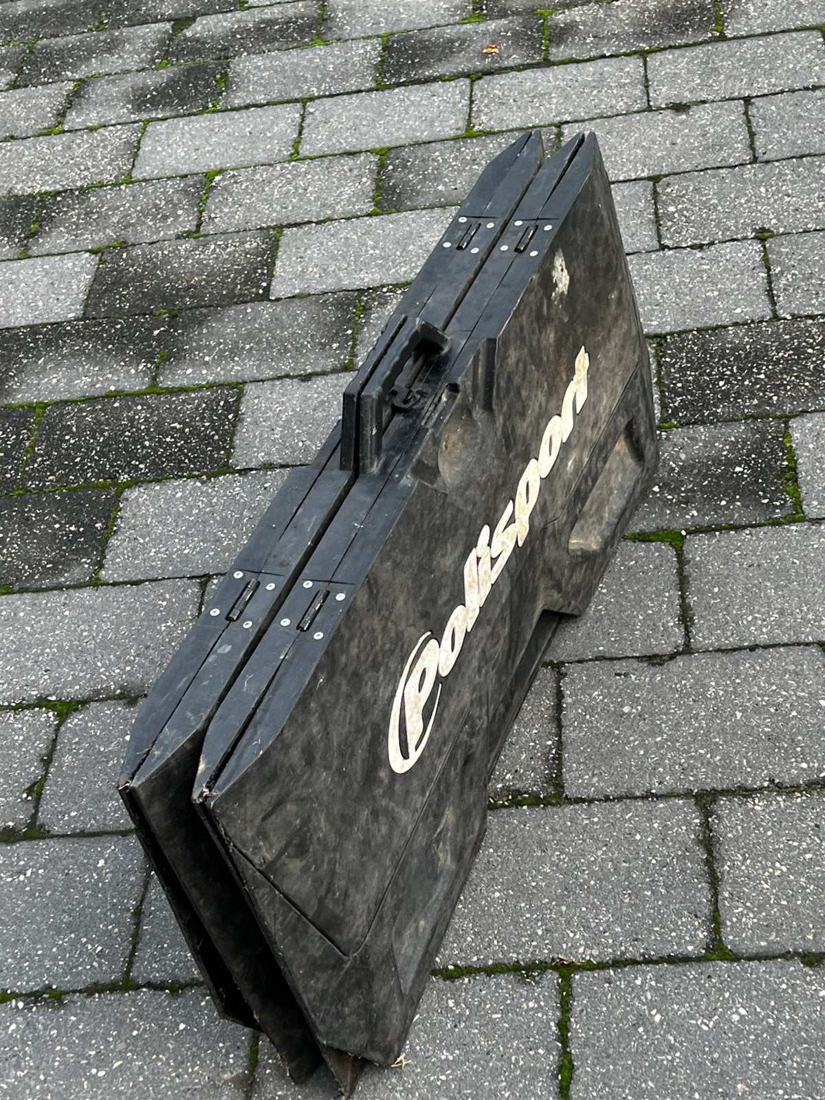 Polisport kunstof milieumat, Ophalen, Gebruikt