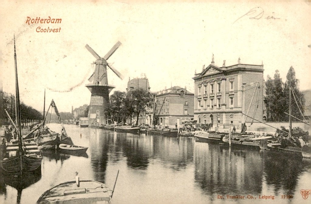 Rotterdam Coolvest met de molen # 592, Verzenden, Voor 1920, Gelopen, Zuid-Holland