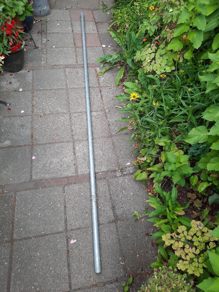 1 Stalen buis/pijp te koop, Doe-het-zelf en Verbouw, Metalen, Ophalen, Gebruikt, IJzer