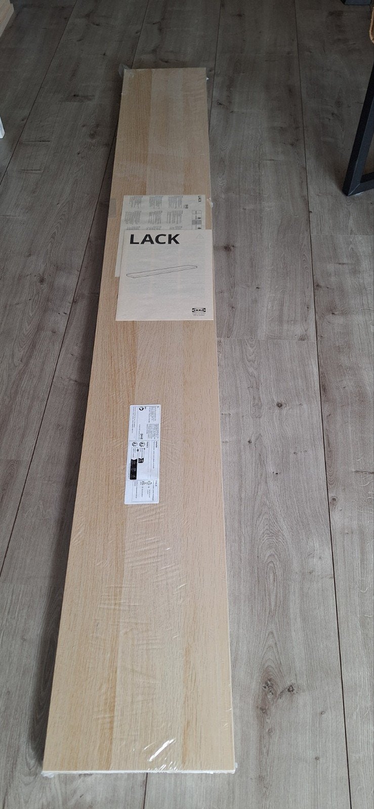 2x IKEA Lack wandplanken 190x26 cm gelazuurd wit eiken, Ophalen, Nieuw