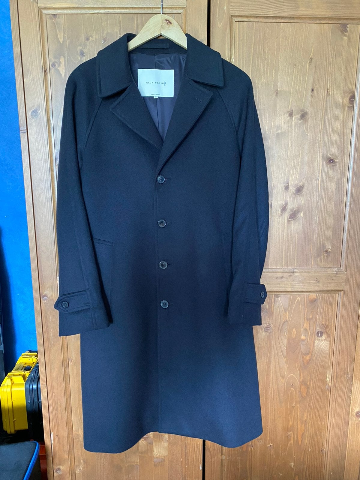 Nieuwstaat Mackintosh Wol Cashmere Coat Jack Jas Maat 36, Ophalen of Verzenden, Zo goed als nieuw, Maat 48/50 (M), Blauw