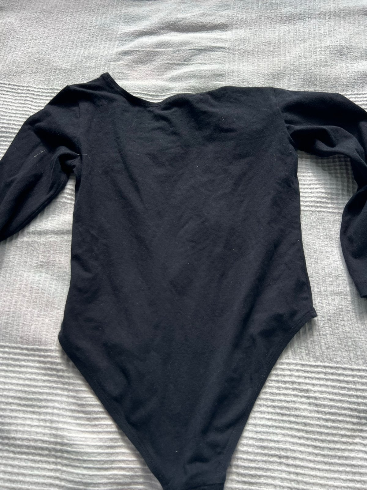 Zwart turnpakje met lange mouwen, maat 164, Ophalen of Verzenden, Nieuw, Meisje, Sport- of Zwemkleding