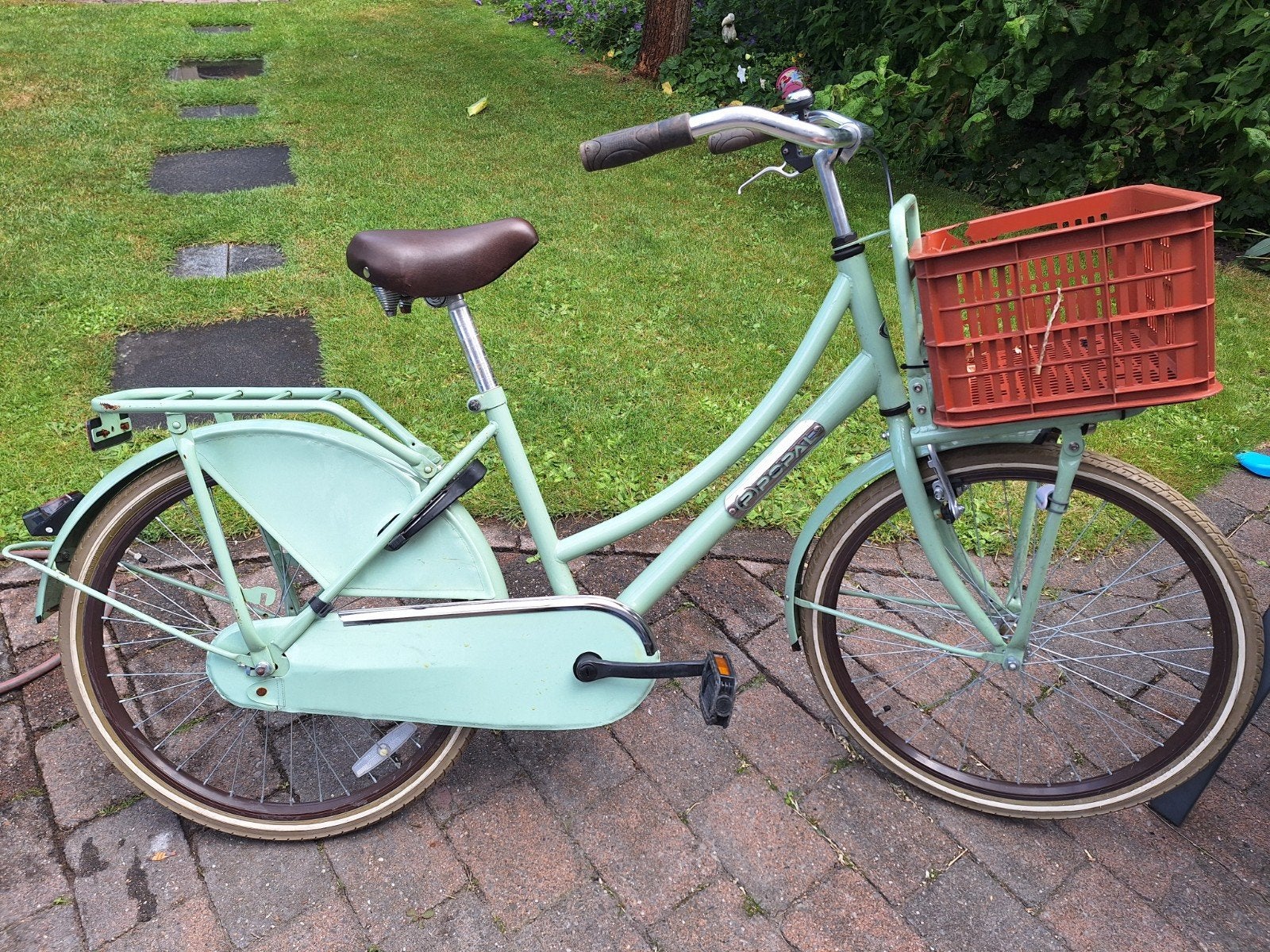 Popal meisjesfiets 24 inch, groen, goed functionerend, Fietsen en Brommers, Fietsen | Meisjes, Ophalen, Gebruikt, 24 inch, Popal