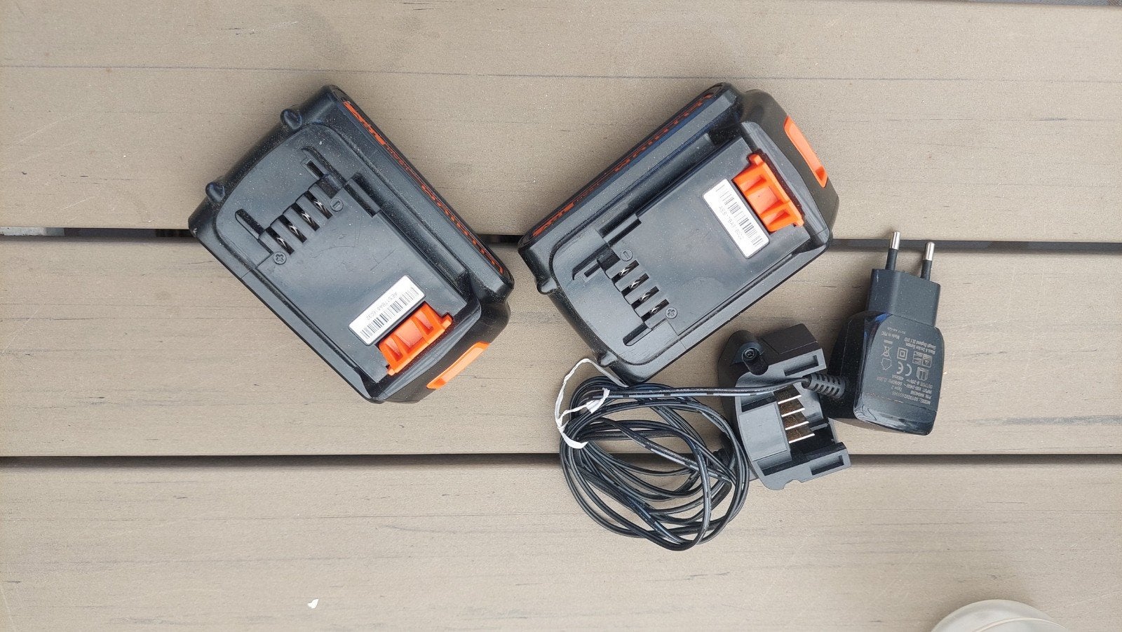 Black+Decker 18V Li-ion accu's met oplader, Ophalen, Gebruikt, Overige typen