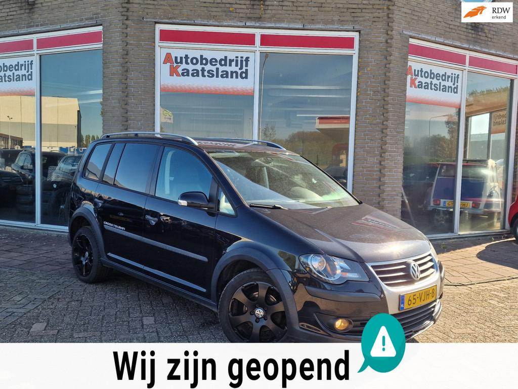 Volkswagen Touran 2.0 TDI Comfortline Grijs Kenteken - Airco, Auto's, Bestelauto's, Voorwielaandrijving, Stof, Gebruikt, Zwart