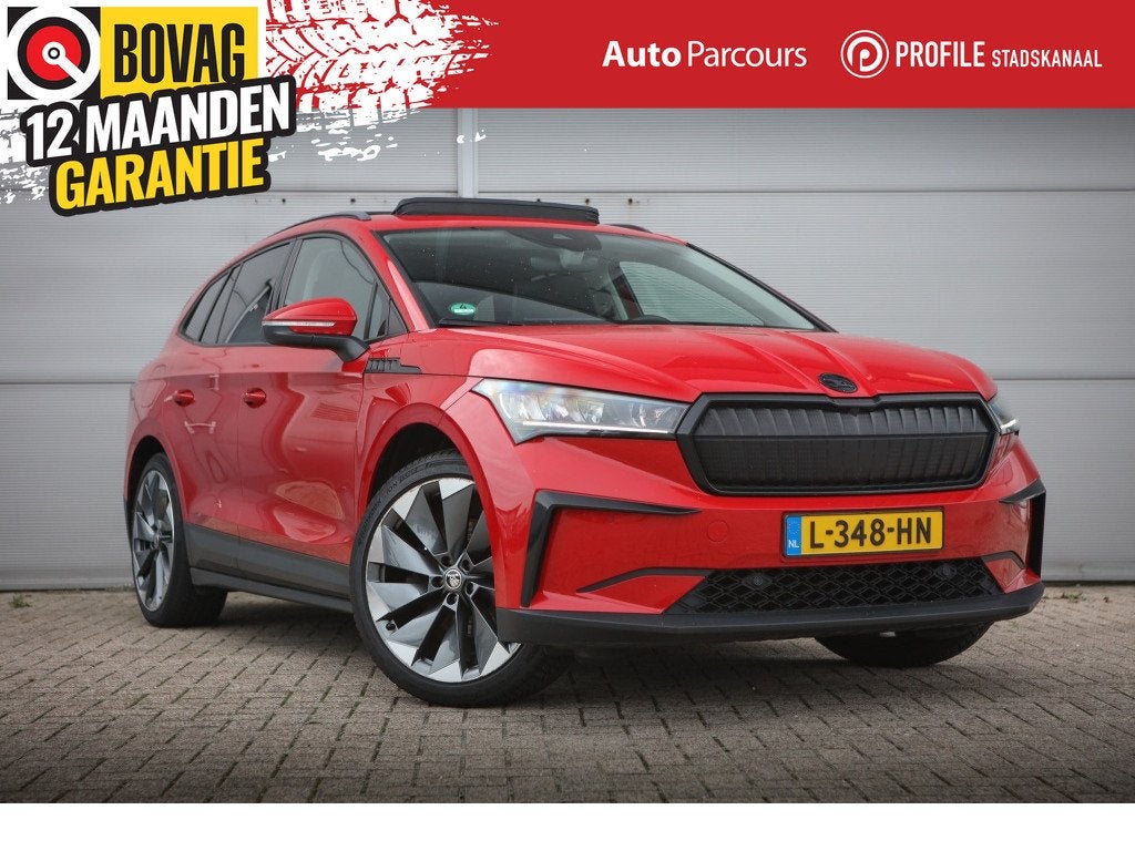 Skoda Enyaq iV 60 | Pano Schuifdak | 21 Inch | Camera | Navi, Auto's, Automaat, 390 km, 0 cilinders, Gebruikt