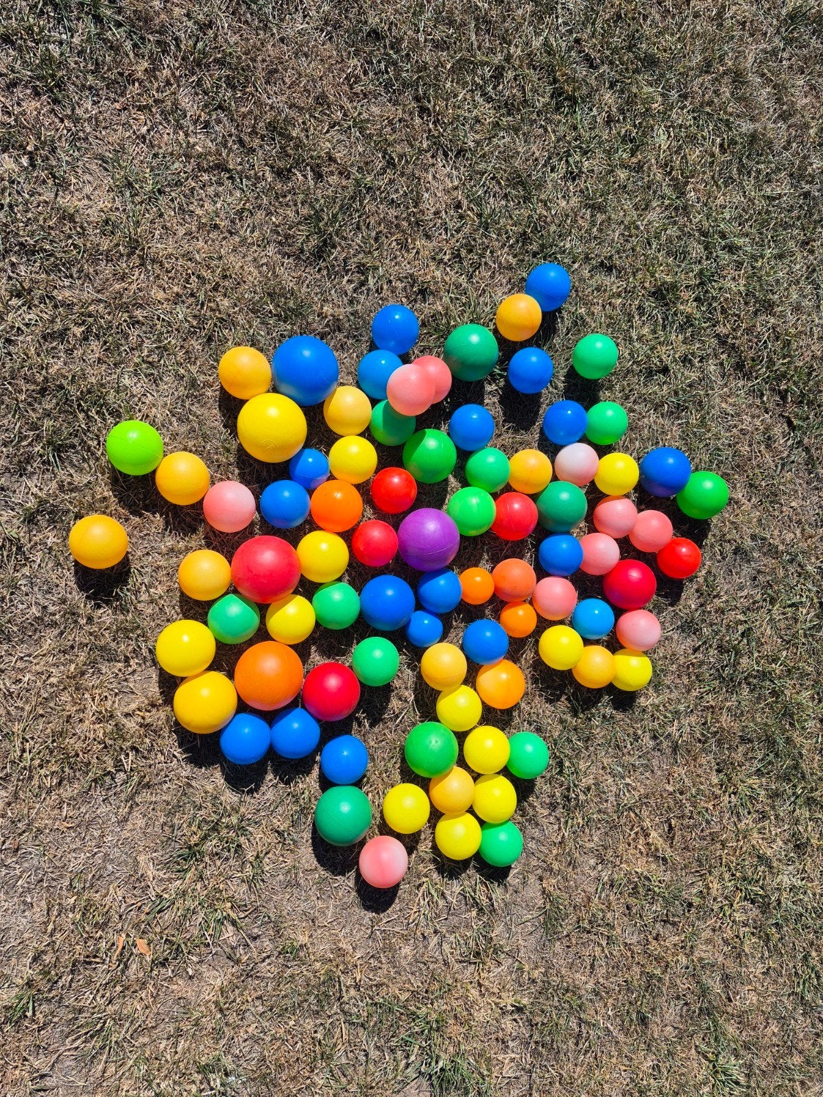 plastic ballen, Kinderen en Baby's, Speelgoed | Buiten | Los speelgoed, Ophalen, Gebruikt