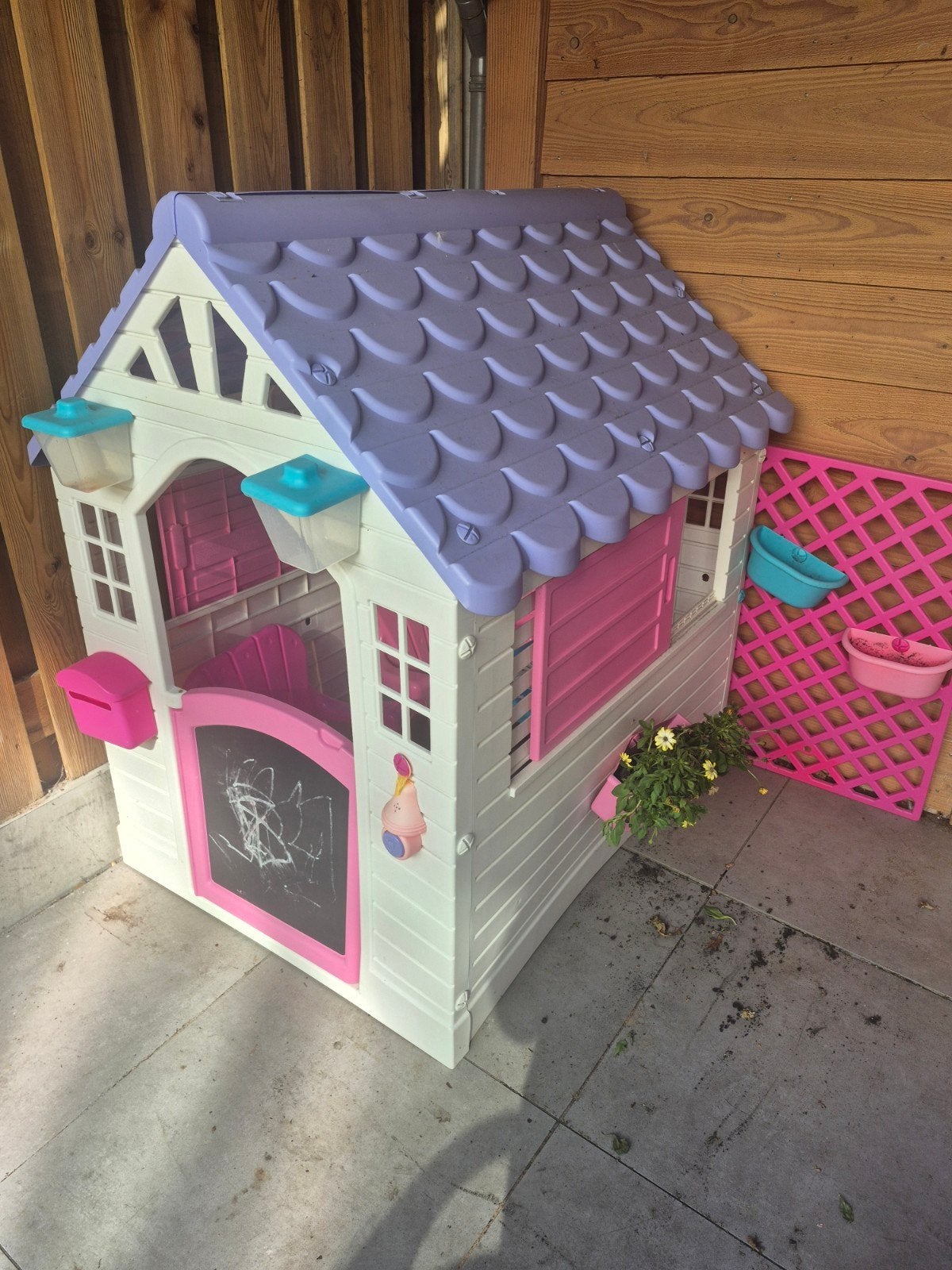 Leuk speelhuisje voor kinderen - roze/paars, Ophalen of Verzenden, Zo goed als nieuw, Kunststof