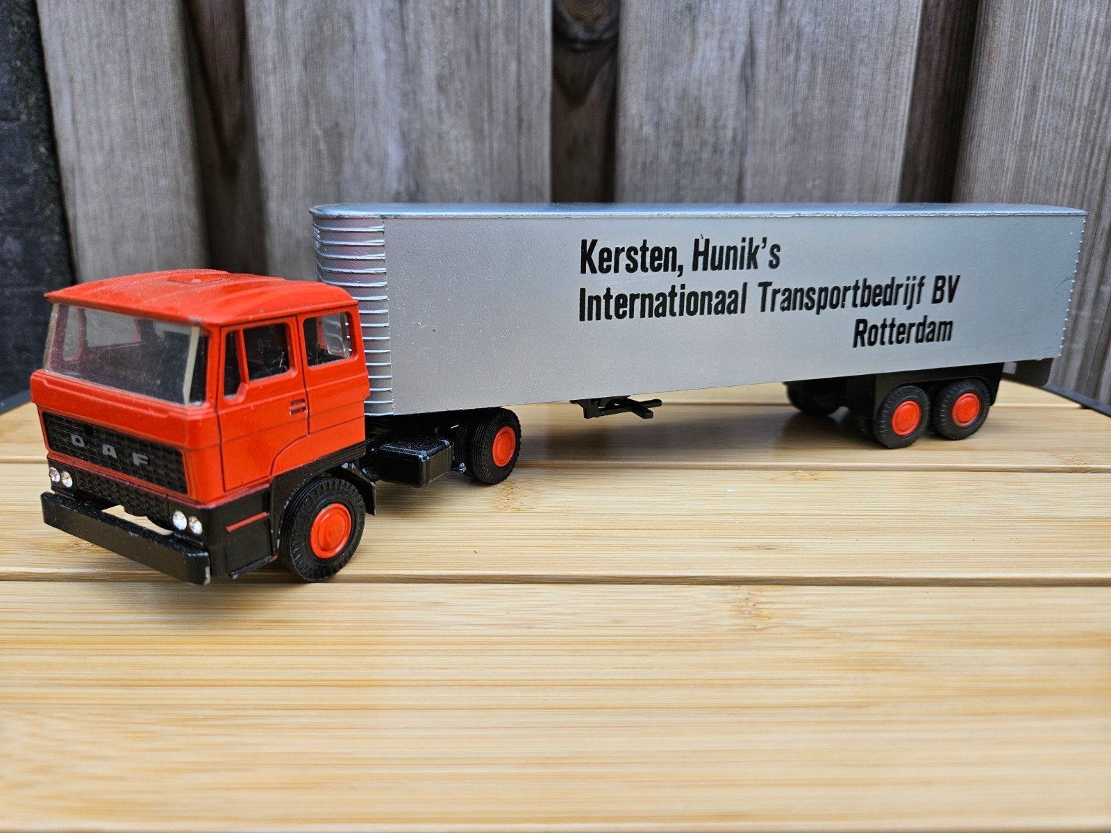 Lion Car DAF 2800 Kersten Hunik's Transport Rotterdam 1:50, Ophalen of Verzenden, Zo goed als nieuw, Bus of Vrachtwagen, Lion Toys