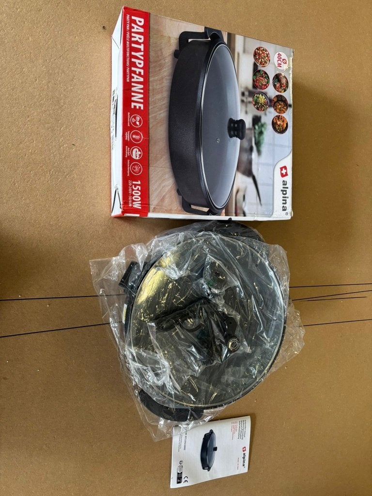 Elektrische hapjespan Ø 40cm, Ophalen of Verzenden, Zo goed als nieuw, Overige materialen, Overige typen