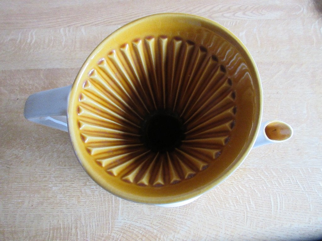 Diabolo Potterie Driehoek Huizen koffiepot koffiefilter, Ophalen of Verzenden