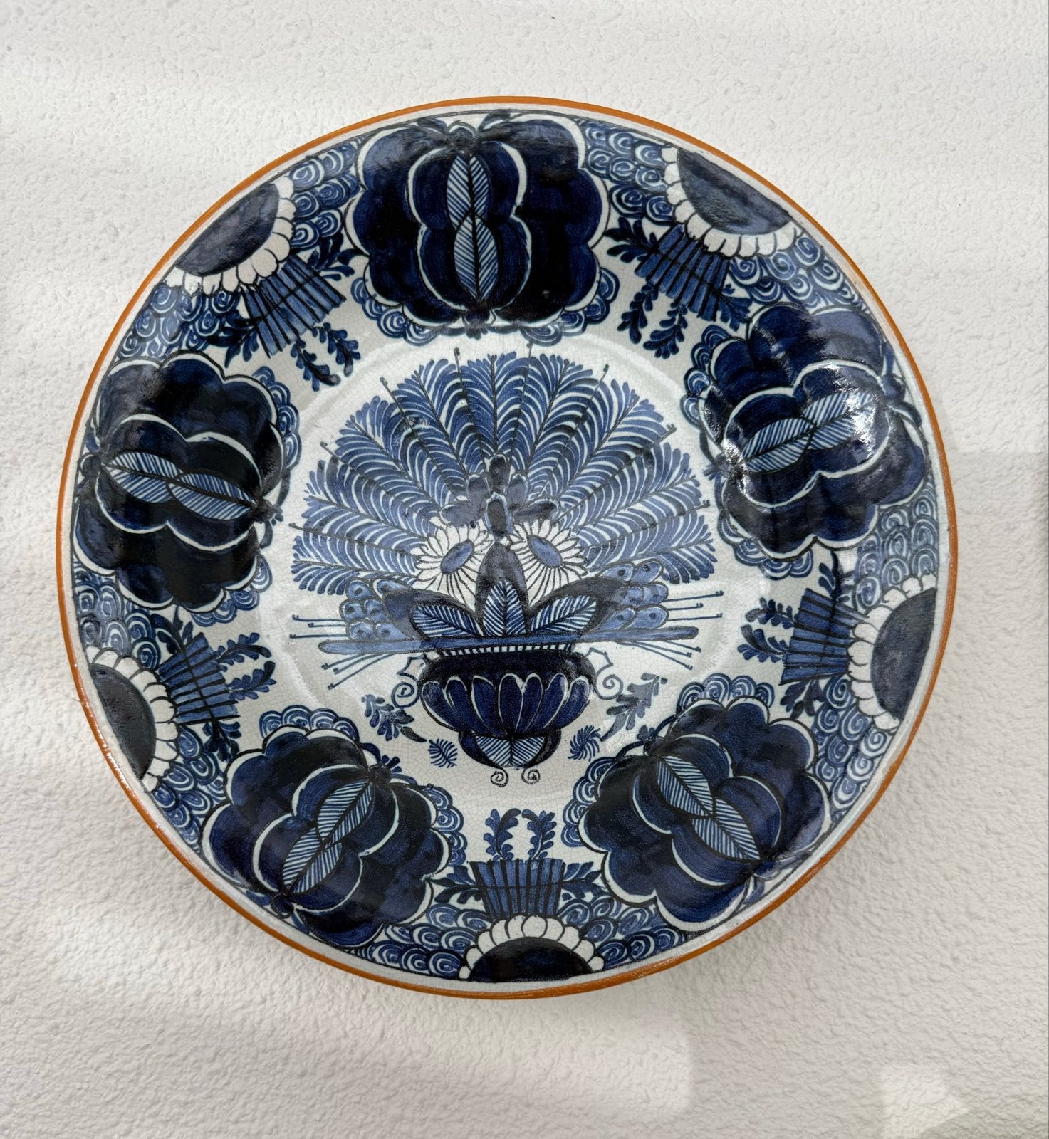 Antiek Delfts Blauw Wandbord -oud Delft Nijmegen, Ophalen of Verzenden