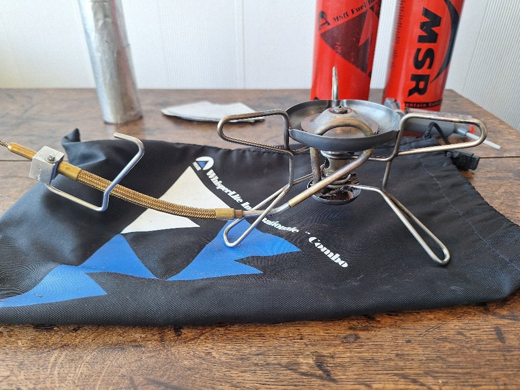 MSR Whisperlite brander, Ophalen, Gebruikt