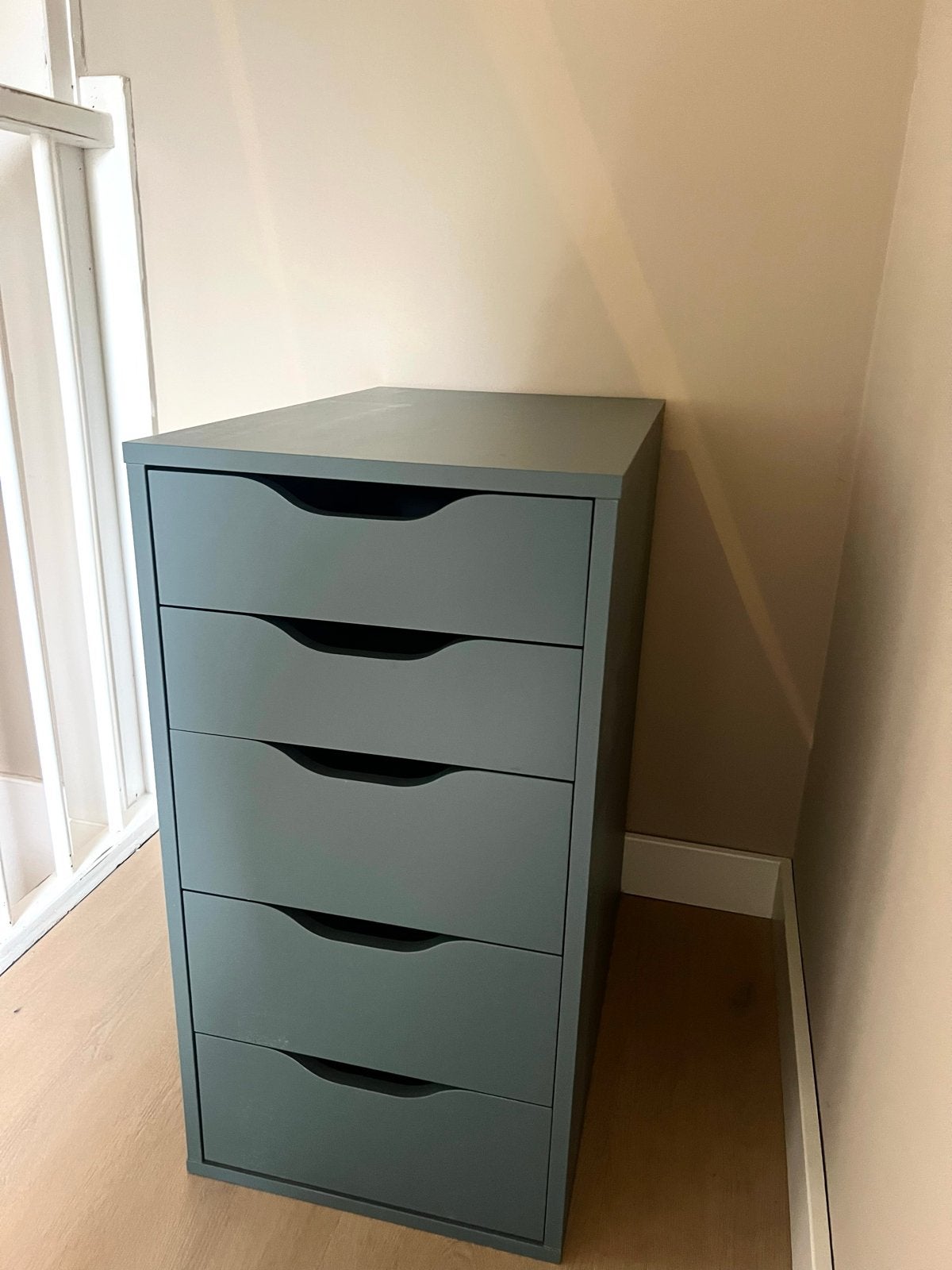 IKEA ALEX Ladeblok donkergrijs petrol blauwgrijs 36x70 cm, Ophalen, Overige materialen, Minder dan 50 cm, Gebruikt
