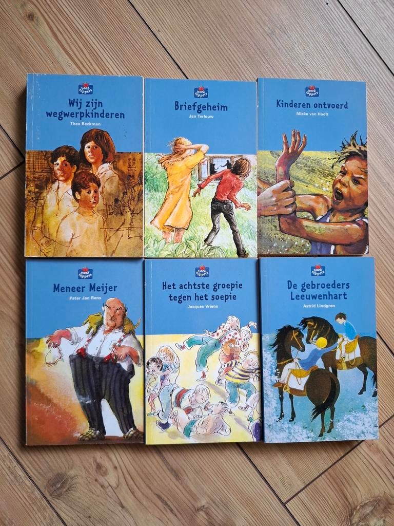 Boektoppers Jeugd Boeken - Diverse Auteurs (6 stuks), Ophalen of Verzenden, Gelezen, Jan Terlouw, Thea Beckman, Jacques Vriens, Astrid Lindgren