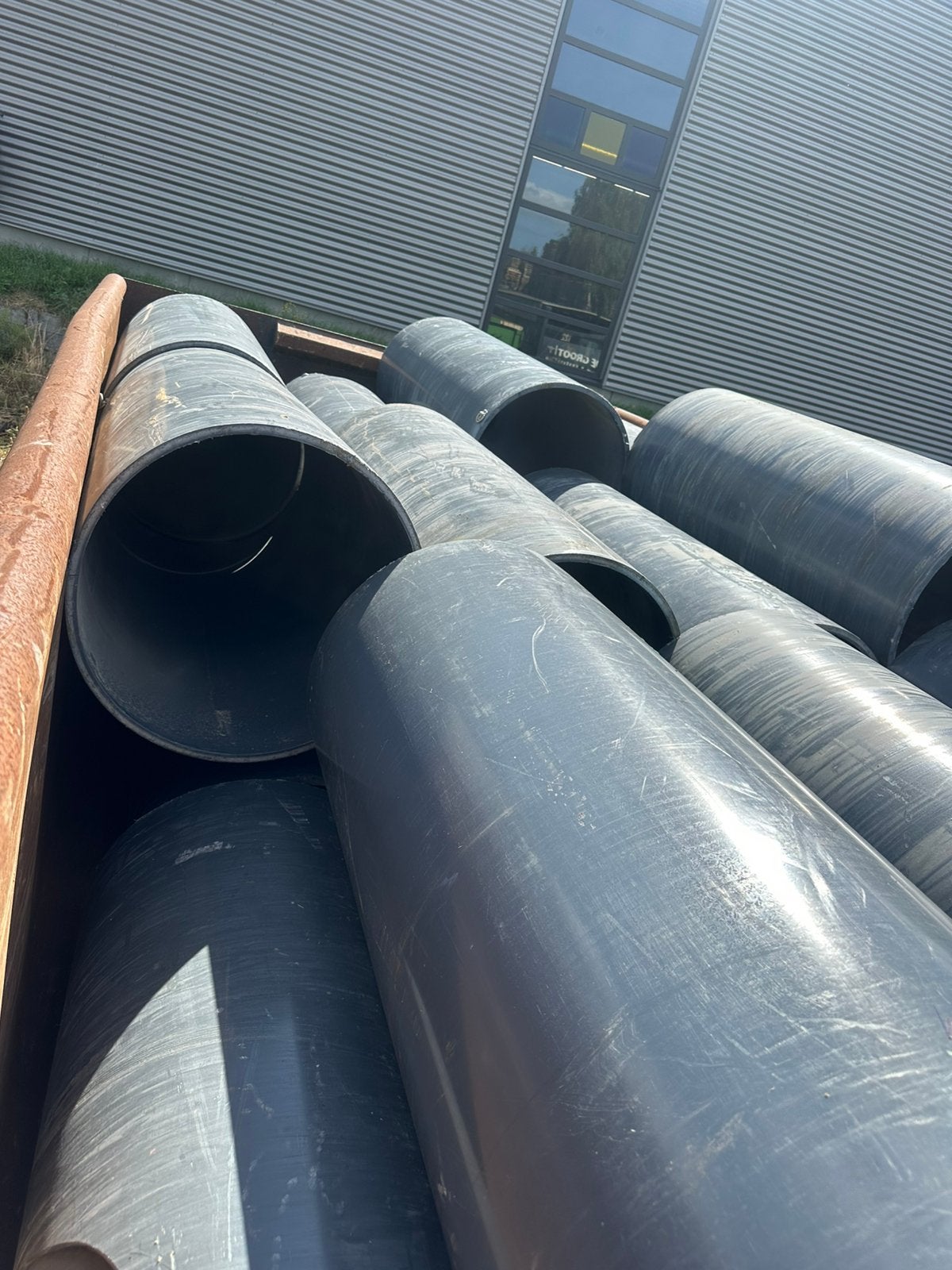 PVC buizen grijs 600mm., Ophalen, Afvoer, Pvc, Zo goed als nieuw