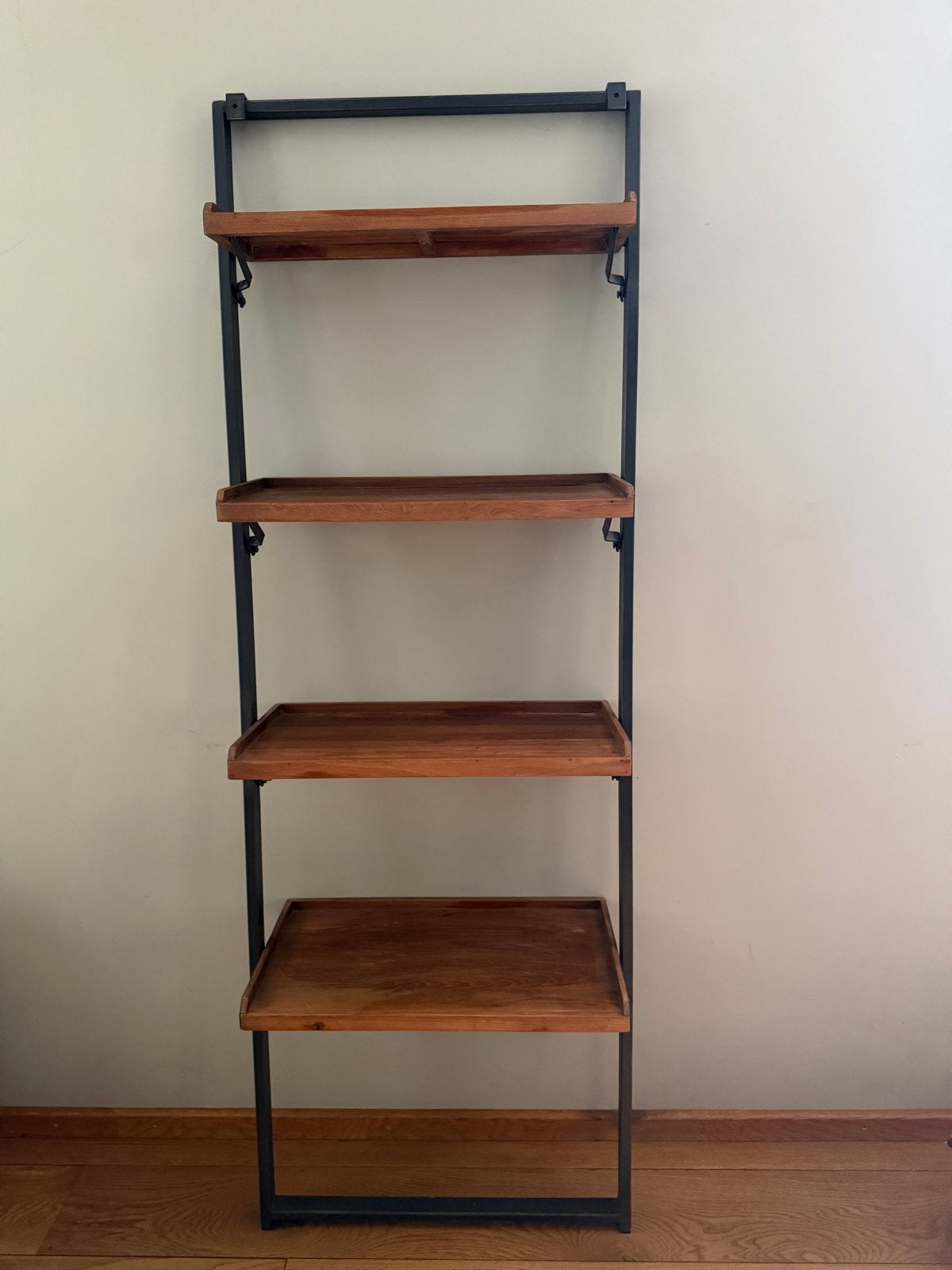 D-Bodhi Fendy Wandrek FD291000 Teakhout Metaal, Huis en Inrichting, Ophalen, Met plank(en), Gebruikt, 200 cm of meer