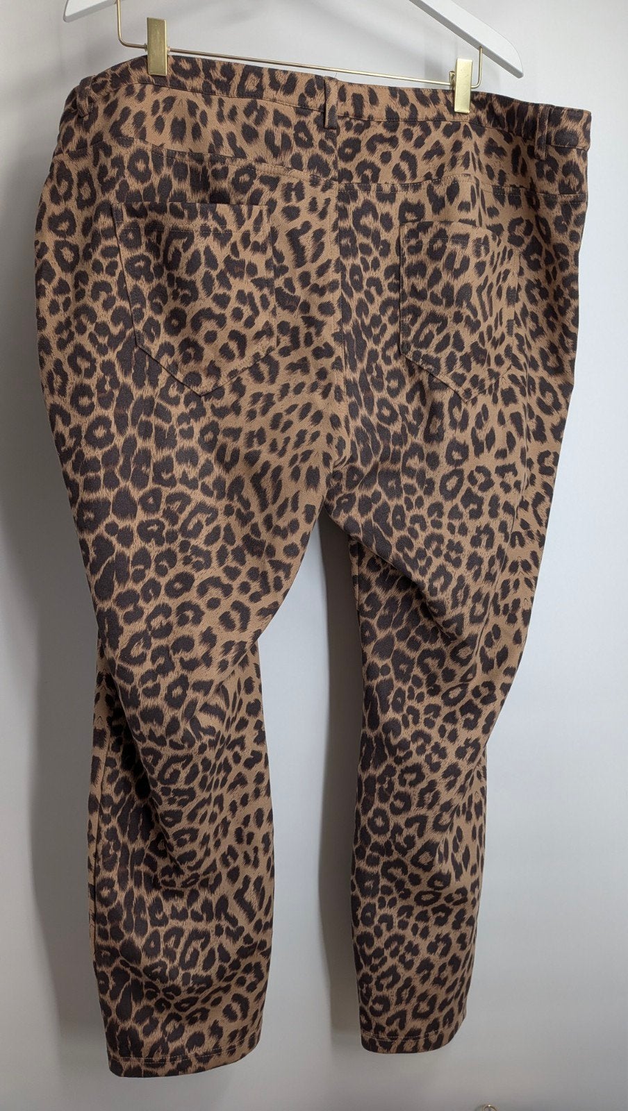 MS mode panterprint broek maat 52 (2993*), Bruin, Ms mode, Ms mode, Maat 46/48 (XL) of groter