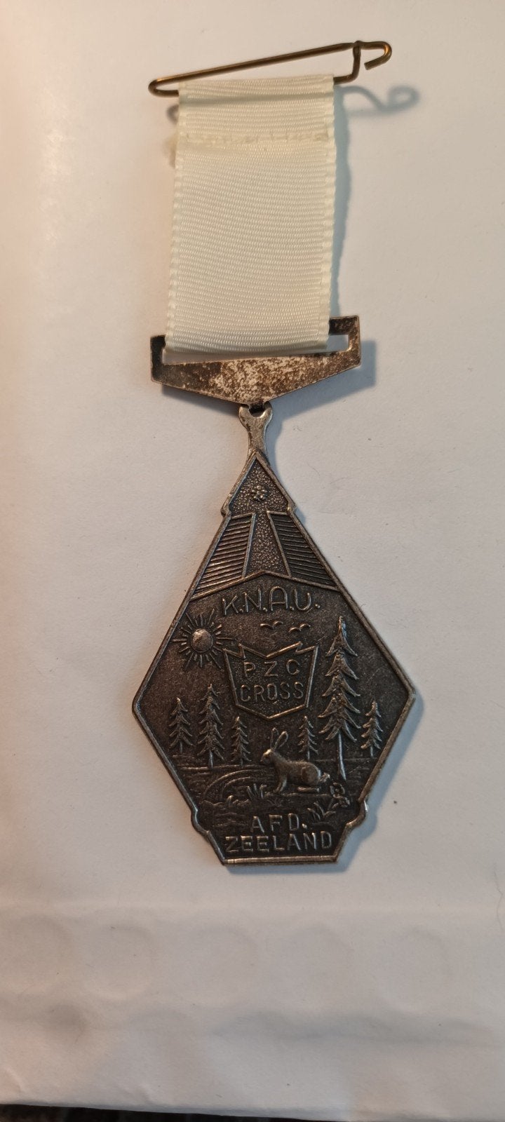 Oude KNAU PZC Cross Afd. Zeeland medaille, Ophalen of Verzenden