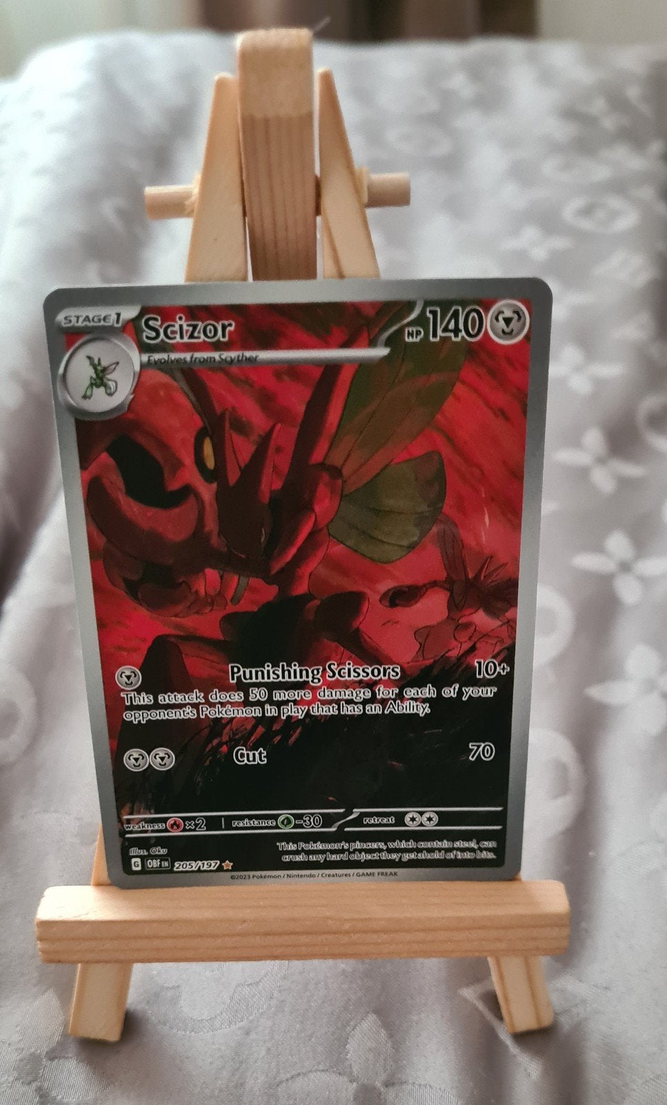 Pokémon Kaart Scizor, Verzenden, Zo goed als nieuw, Losse kaart