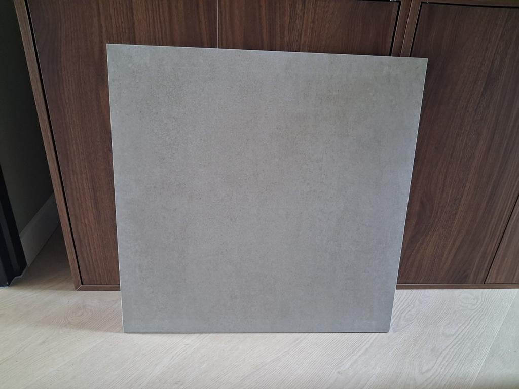 Greige tegels 60x60 cm - circa 4,5 m2, Doe-het-zelf en Verbouw, Tegels, Ophalen of Verzenden