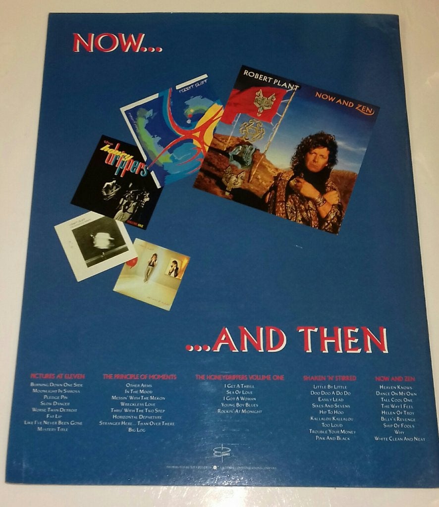 Led Zeppelin Robert Plant TOURBOOK PROGRAMMA 1988 Non Stop, Gebruikt, Verzenden, NvT, Robert Plant