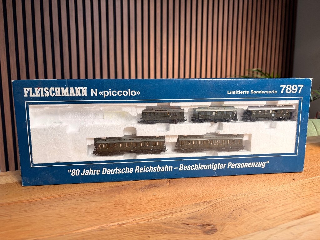 Fleischmann 7897 gelimiteerde set zonder lok, Ophalen, Treinset, Gelijkstroom, Fleischmann