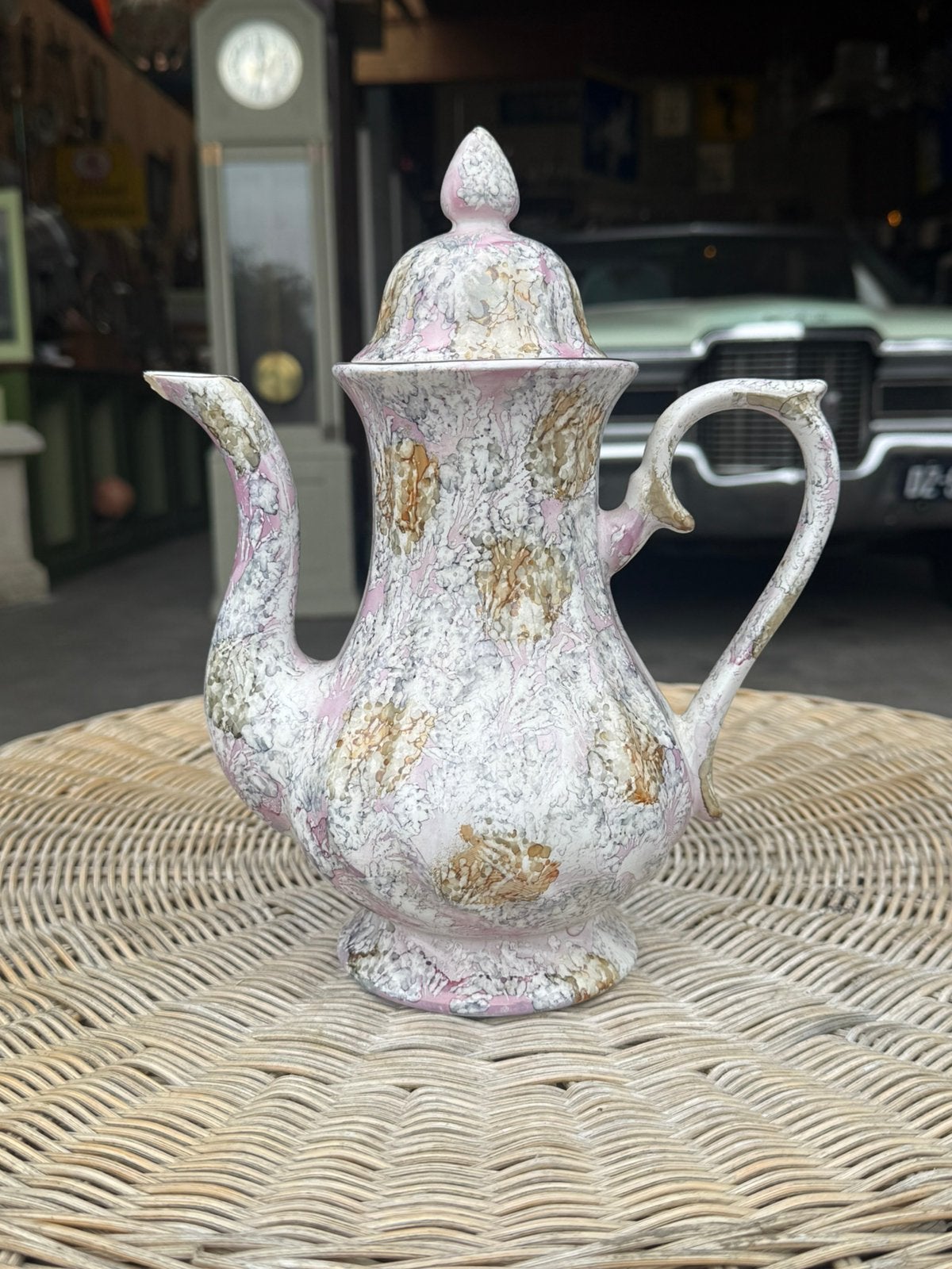 Vintage koffiepot, Ophalen
