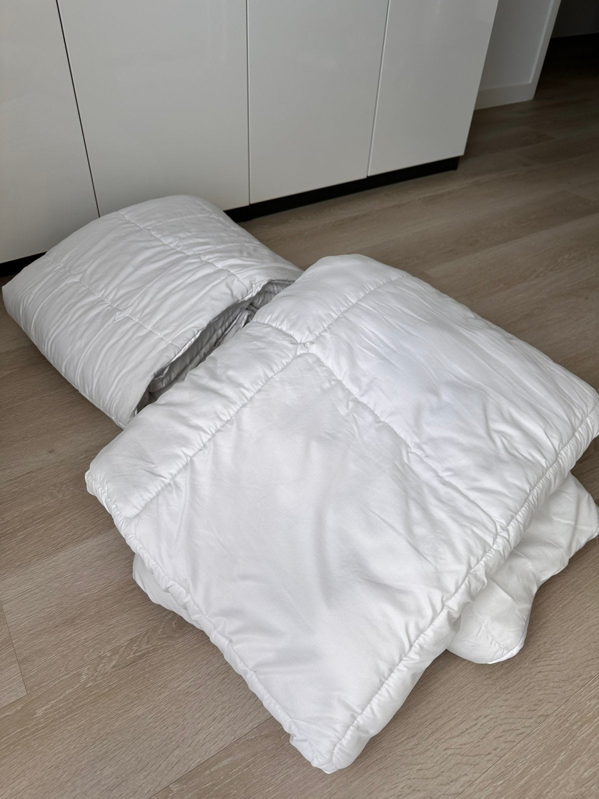 Vierseizoenen dekbed (240x220 cm), Ophalen, Gebruikt, Wit, Tweepersoons