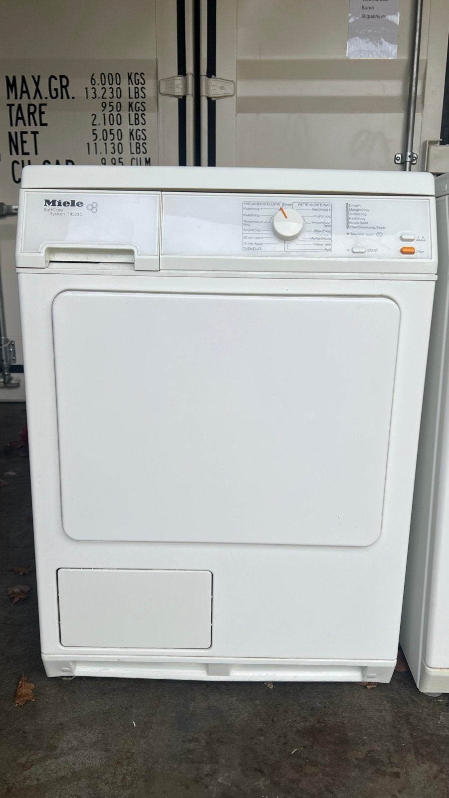 Miele T4223C SoftCare Droogtrommel, Witgoed en Apparatuur, Ophalen, 6 tot 8 kg, Gebruikt, Voorlader