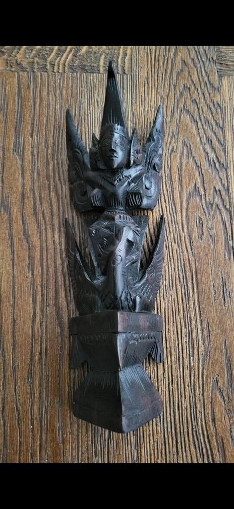 Balinees houten Garuda beeld - Handgesneden, Antiek en Kunst, Kunst | Beelden en Houtsnijwerken, Verzenden, Handgemaakt, 20 - 50 cm