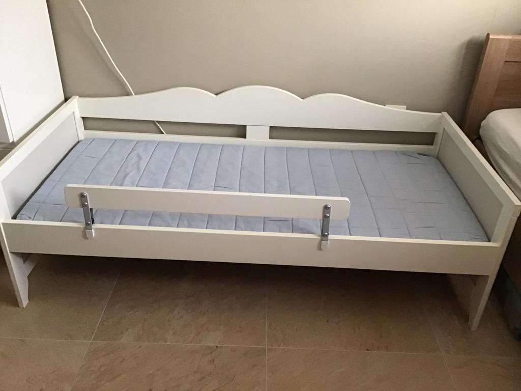 Kinder/peuterbed Ikea Sultan met lade en matras, Ophalen, 70 tot 85 cm, Zo goed als nieuw, Matras