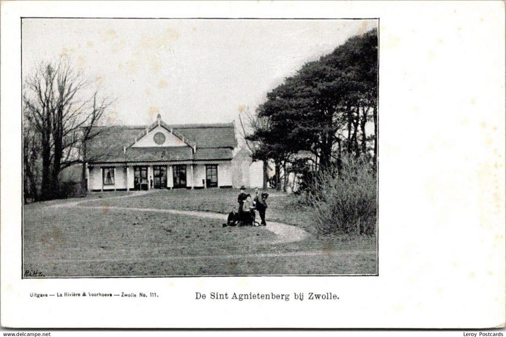 Zwolle, De Sint Agnietenberg met volk (OV), Verzenden, Ongelopen, Overijssel