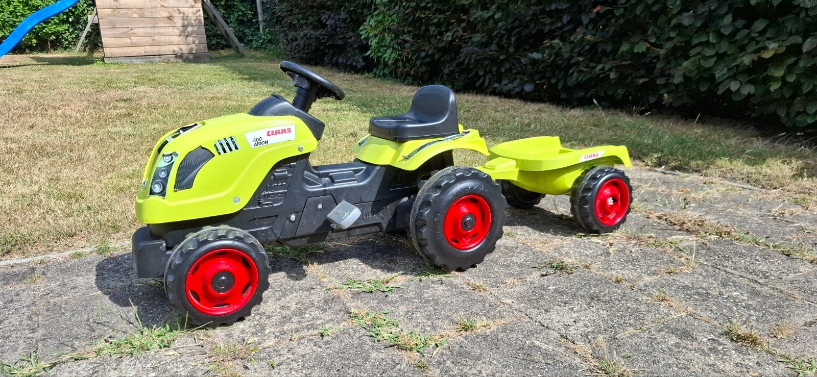 Claas Arion 400 traptractor met aanhanger, Ophalen, Gebruikt, Trapvoertuig