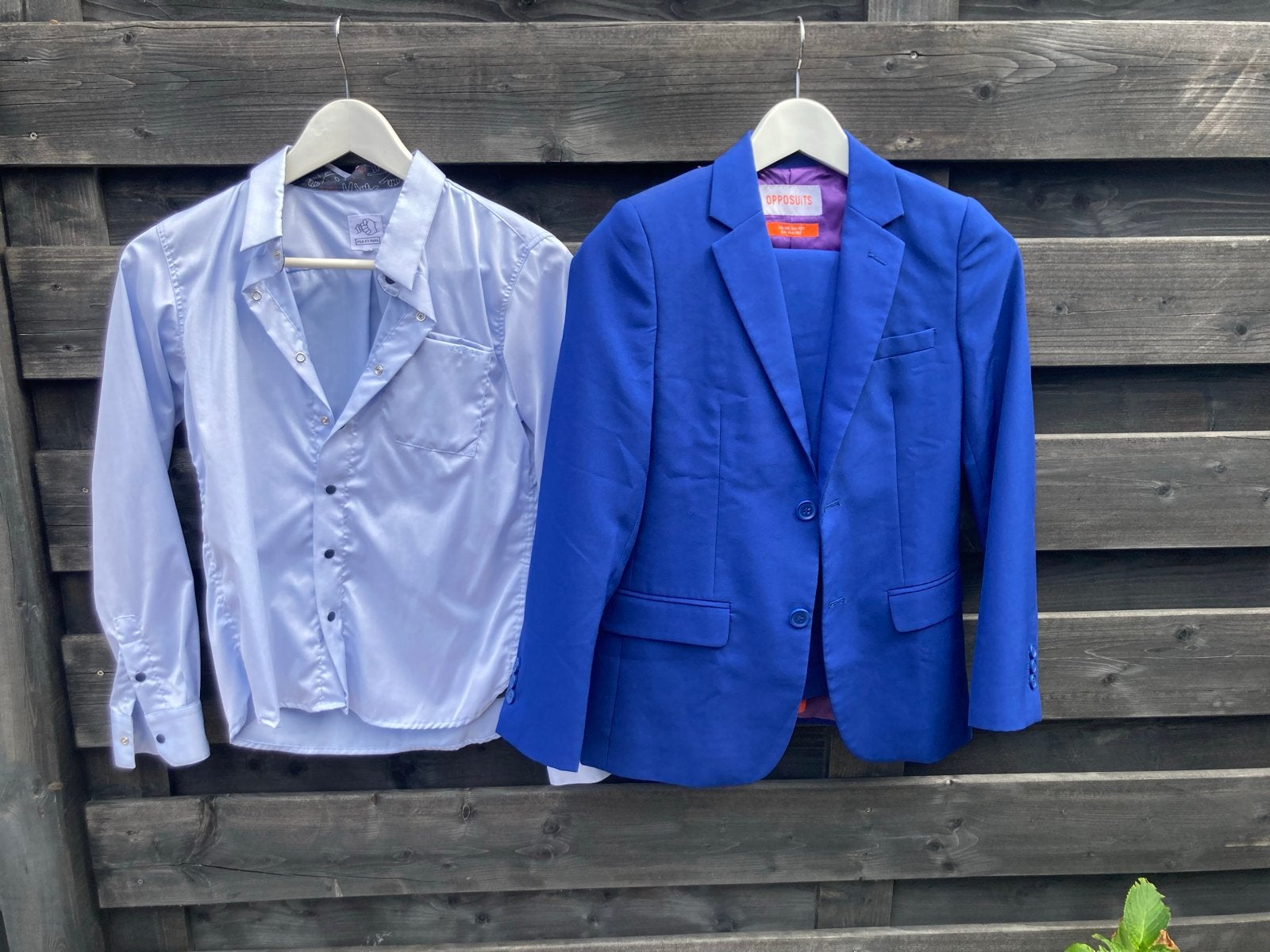 Opposuits pak maat 146/152 met overhemd, Ophalen, Zo goed als nieuw, Jongen, Setje