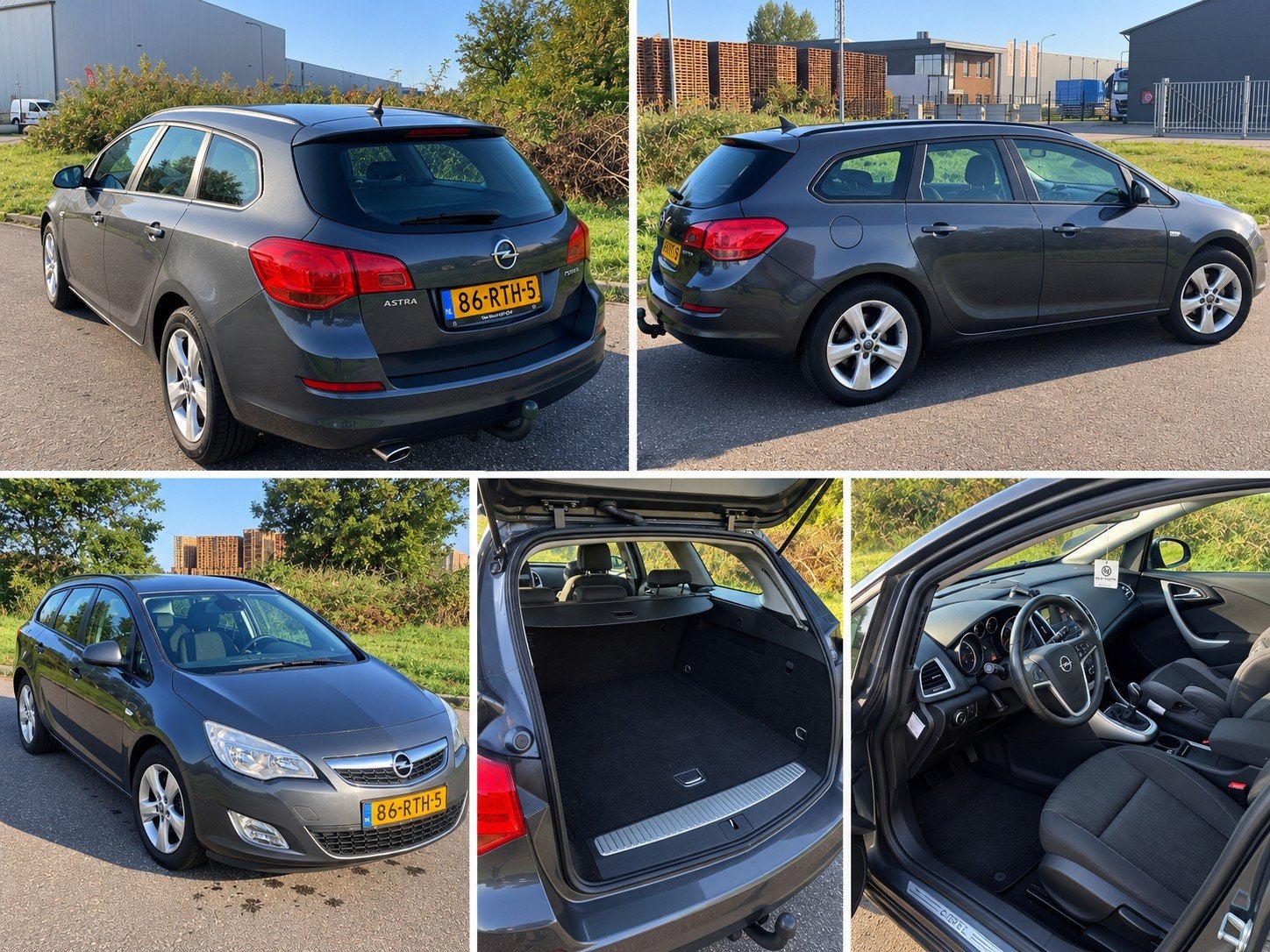 Opel Astra 1.6 Turbo 132KW Sports Tourer 2011 Grijs, Voorwielaandrijving, 4 cilinders, Origineel Nederlands, Handgeschakeld