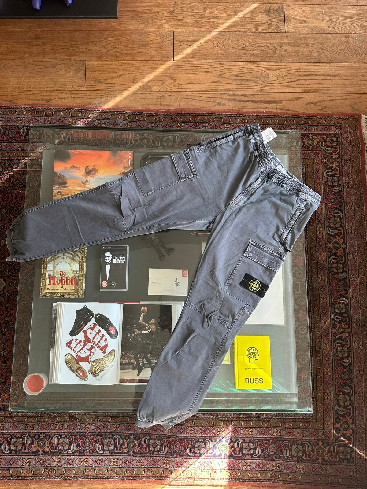 Stone Island Cargo Broek –  W32 (Incl. Bon), Ophalen of Verzenden, Zo goed als nieuw, Grijs