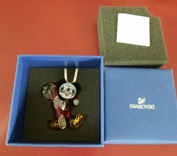 Swarovski Mickey mouse Disney ornament, Verzamelen, Swarovski, Ophalen of Verzenden, Zo goed als nieuw, Figuurtje