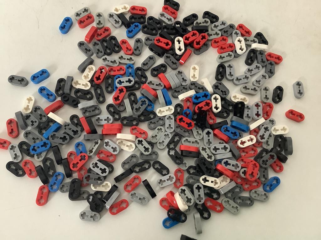 Lego technic hefbalk 1x2 dun met asgaten, Ophalen of Verzenden, Gebruikt, Losse stenen, Lego