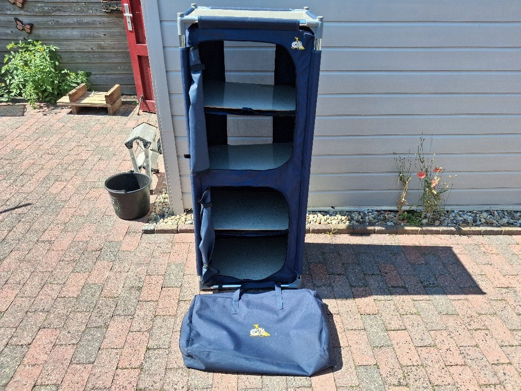Camping Legkast met 4 Vakken, Ophalen, Zo goed als nieuw