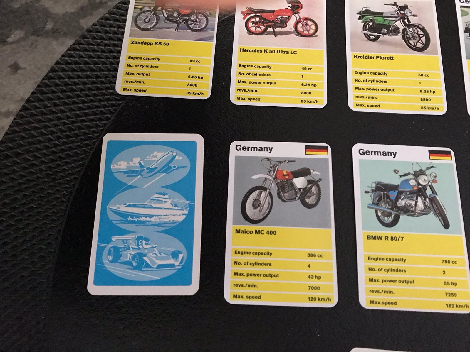 Kaartjes zundapp bmw kreidler florett hercules triumph enz, Ophalen, Gebruikt, Motoren