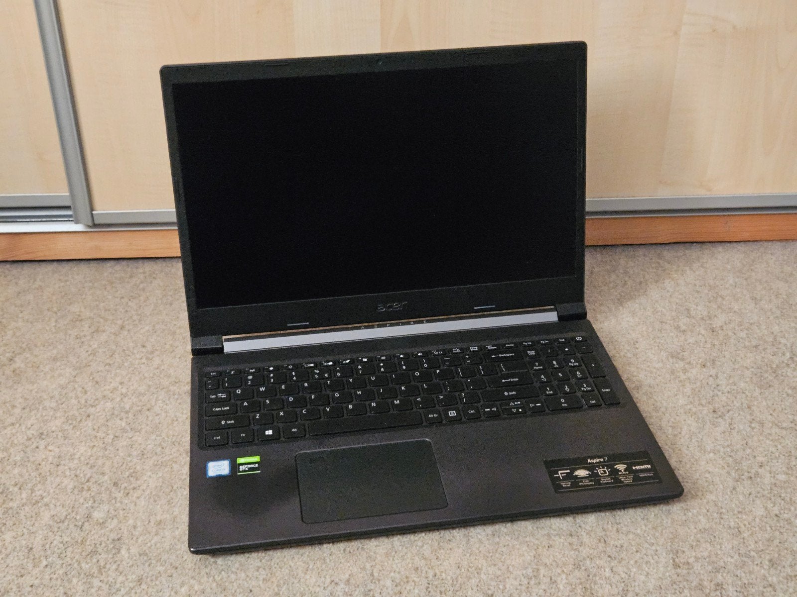 Acer Aspire 7 - Intel Core i5 + GTX 1650, Gebruikt, Met videokaart, Gaming, SSD
