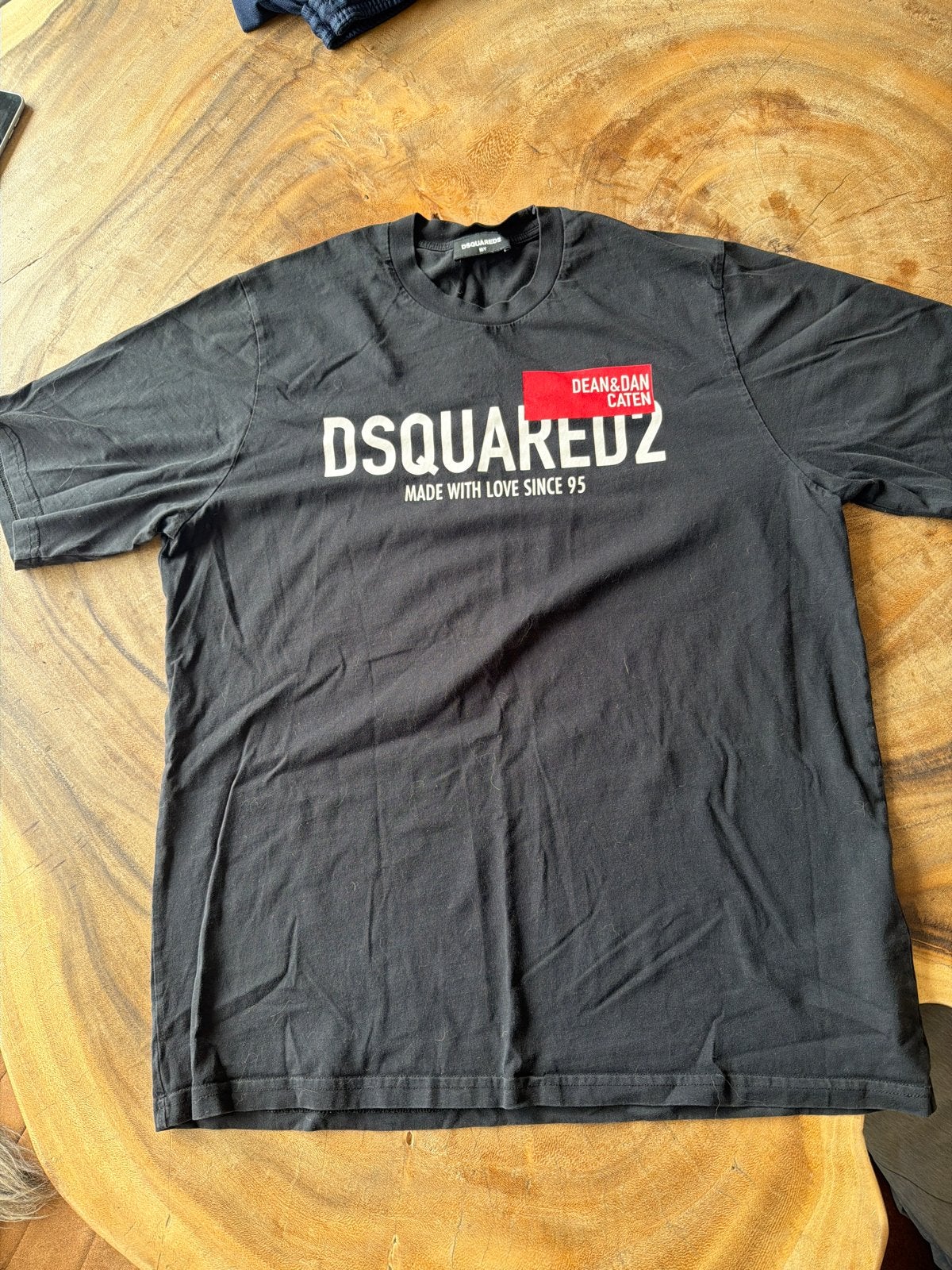 Dsquared2 T-shirt Zwart - Maat 16Y (vergelijkbaar met S), Ophalen of Verzenden, Gedragen, Maat 46 (S) of kleiner, Zwart